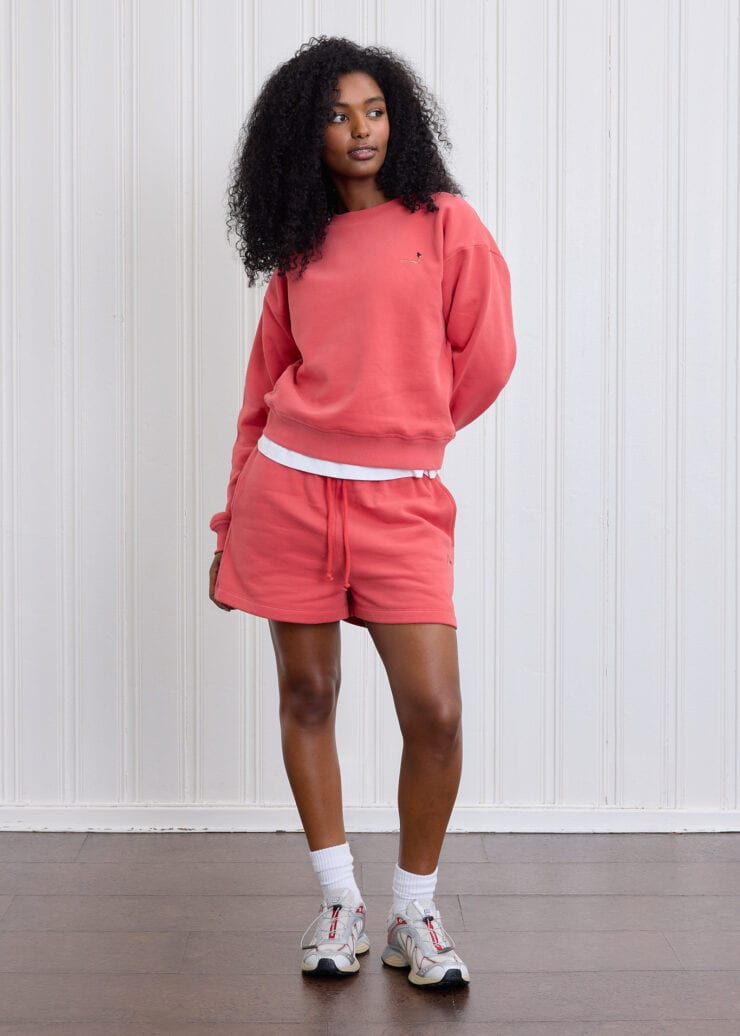 Every Body, Upward Crewneck, Washed Red