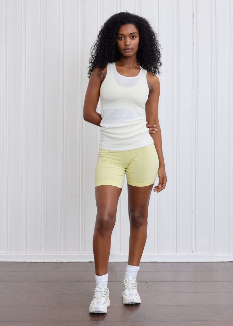 Soft Rib Tank, Pure White