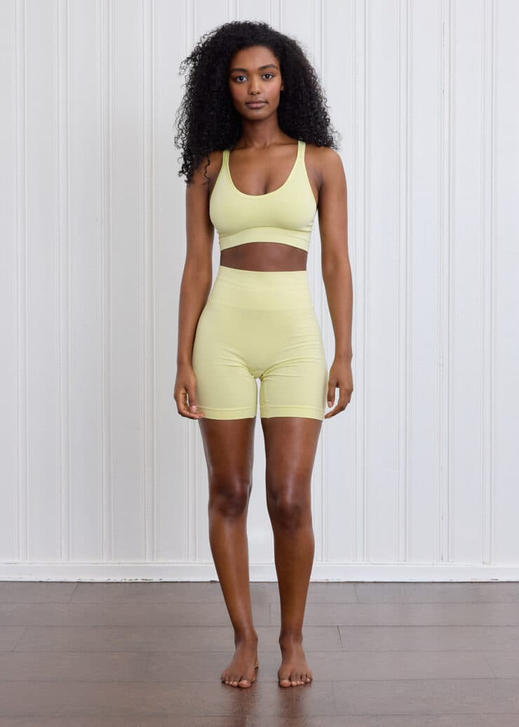 Bamboo Shorts, 6 inch, Electric Yellow