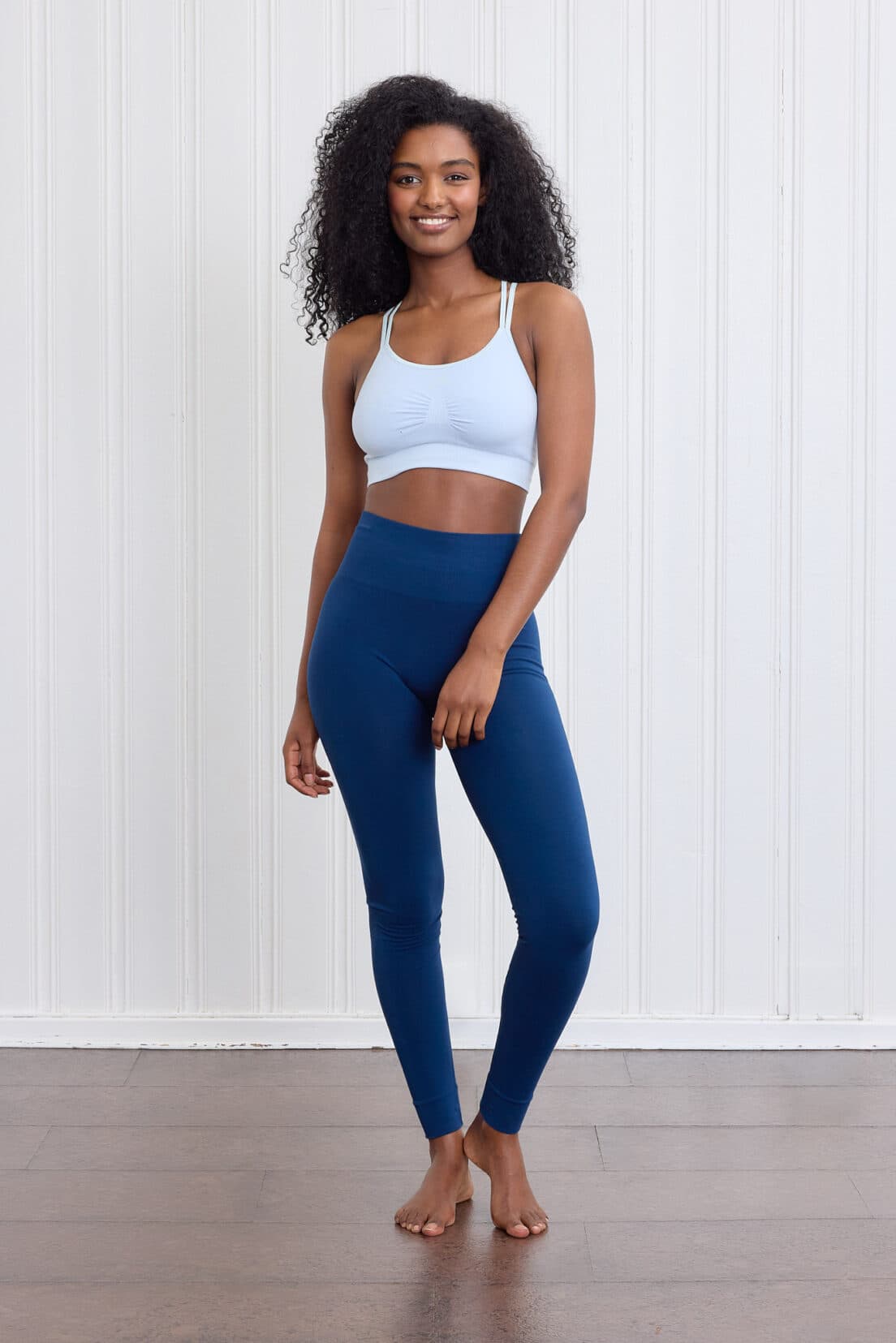Bamboo Tights Midnight Blue front