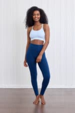 Bamboo Tights Midnight Blue front