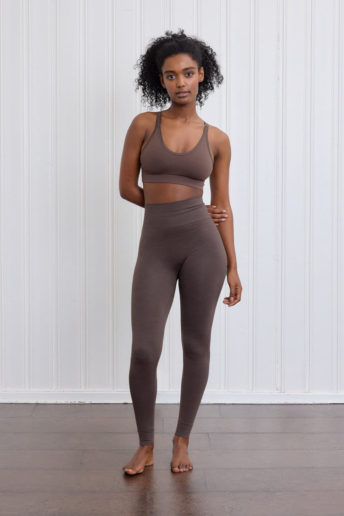 Bandha tights deep espresso front