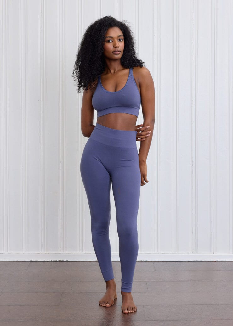 Leyla Bamboo Bra, Washed Blue