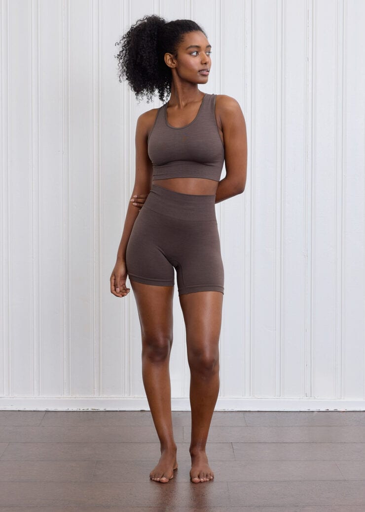 Seamless Sportsbra, Deep Espresso