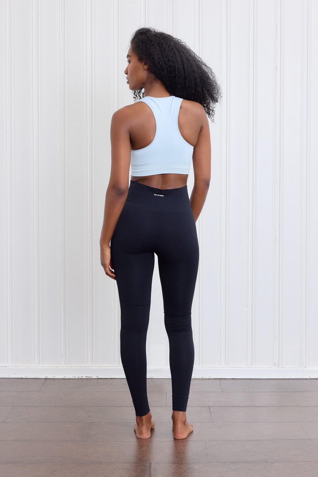 Seamless sportsbra horizon blue back