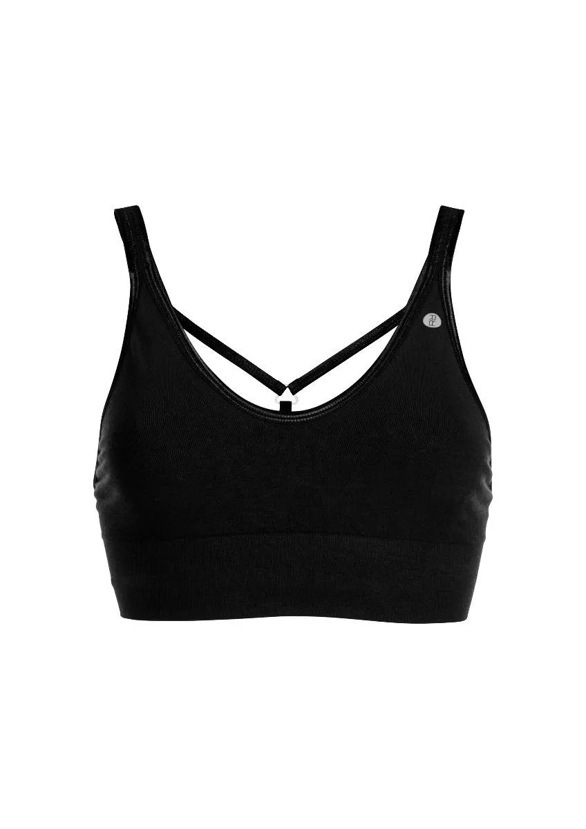 Leyla Yoga Bra - Beautiful Black-0