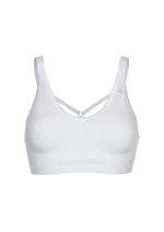 Leyla Yoga Bra - Pure White-0