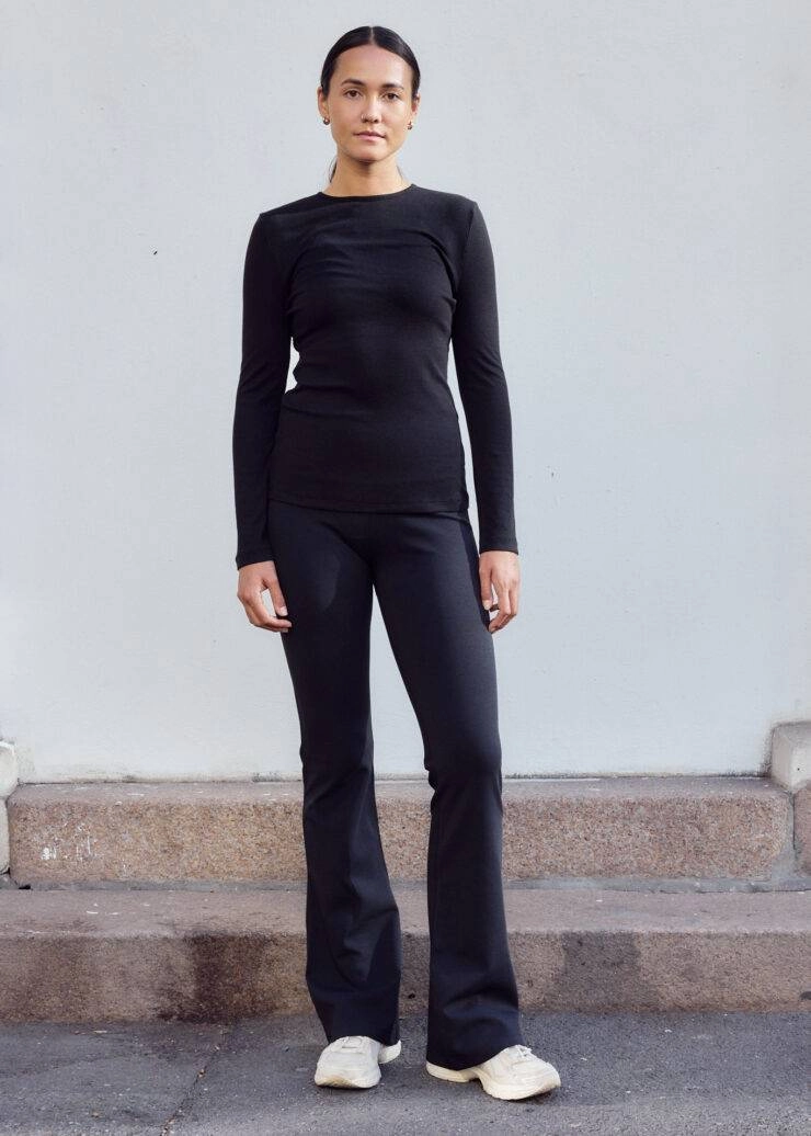 Soft Rib Longsleeve, Beautiful Black