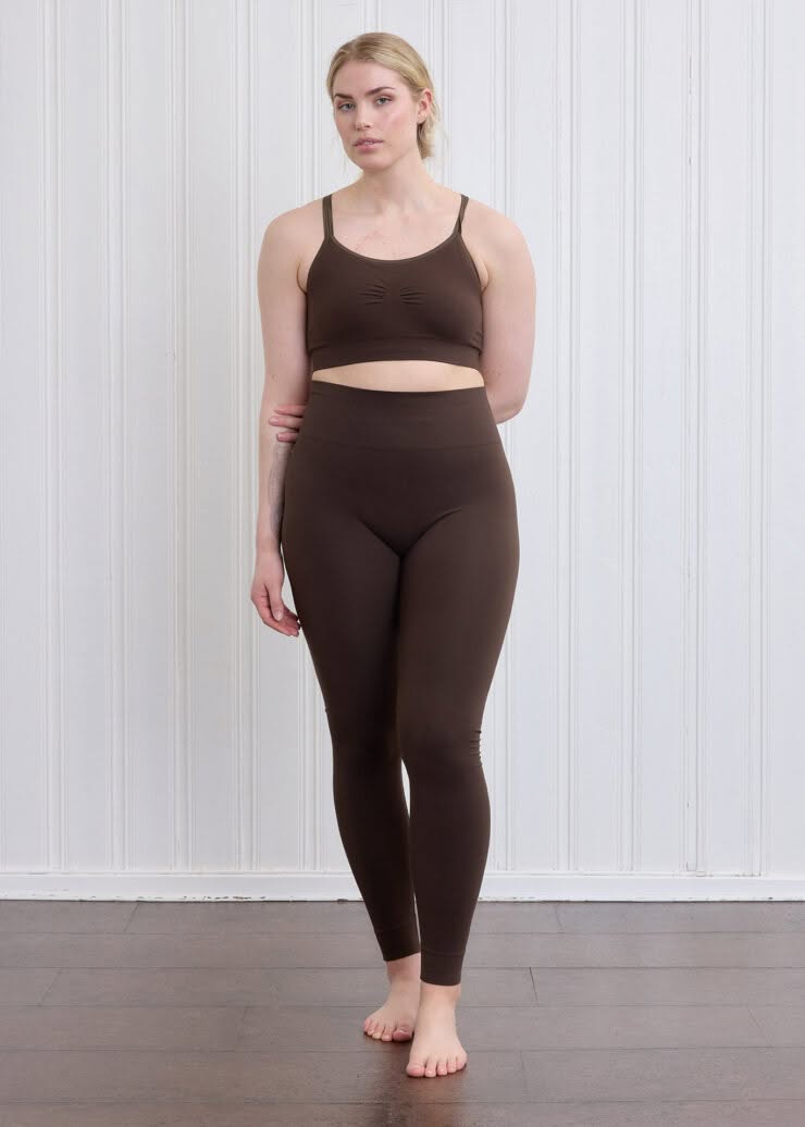 Bamboo Tights, Deep Espresso