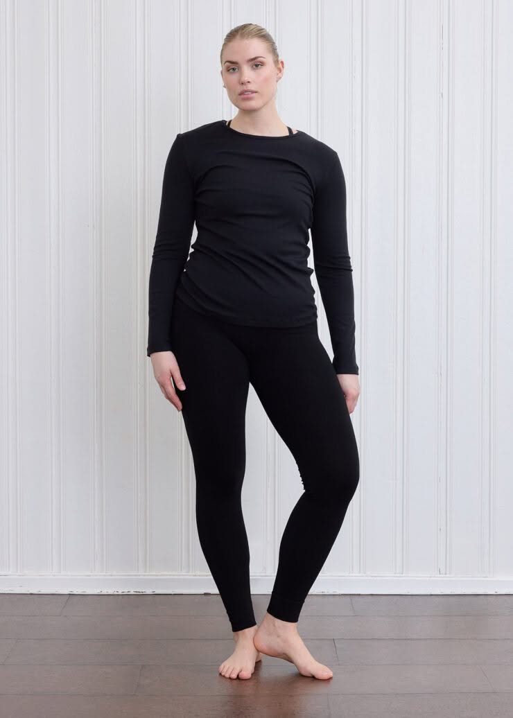 Soft Rib Longsleeve, Beautiful Black