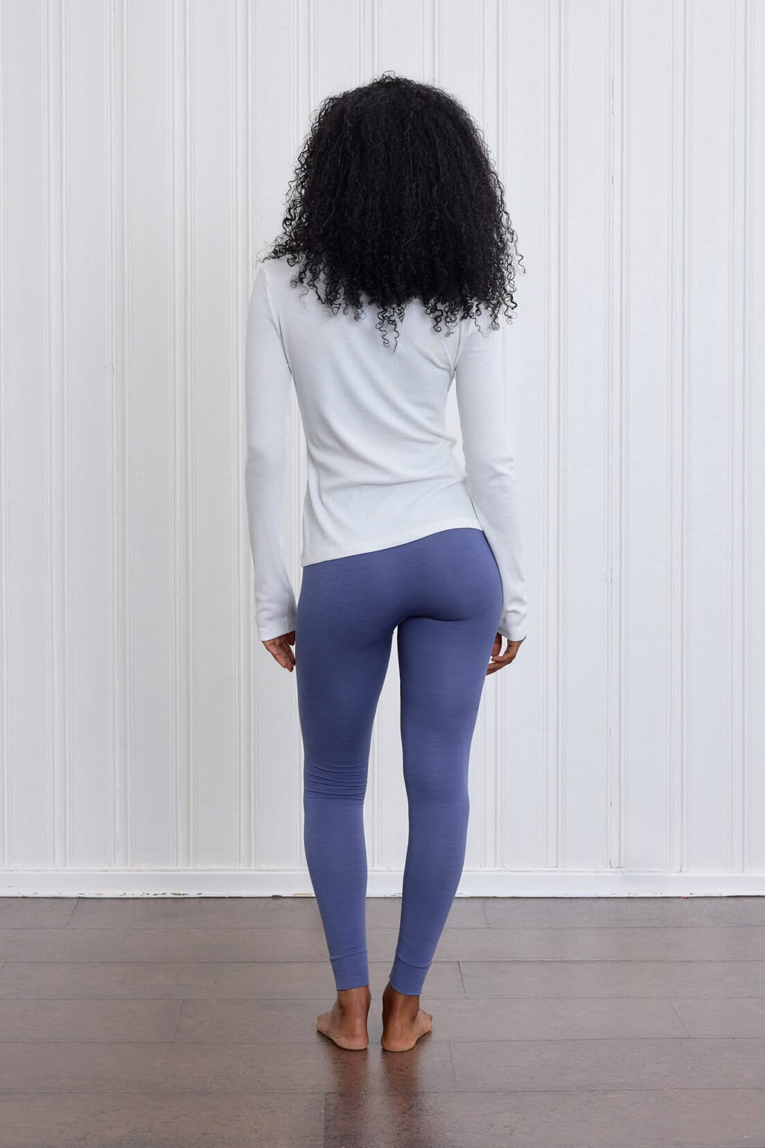 Soft Rib Longsleeve Pure White back